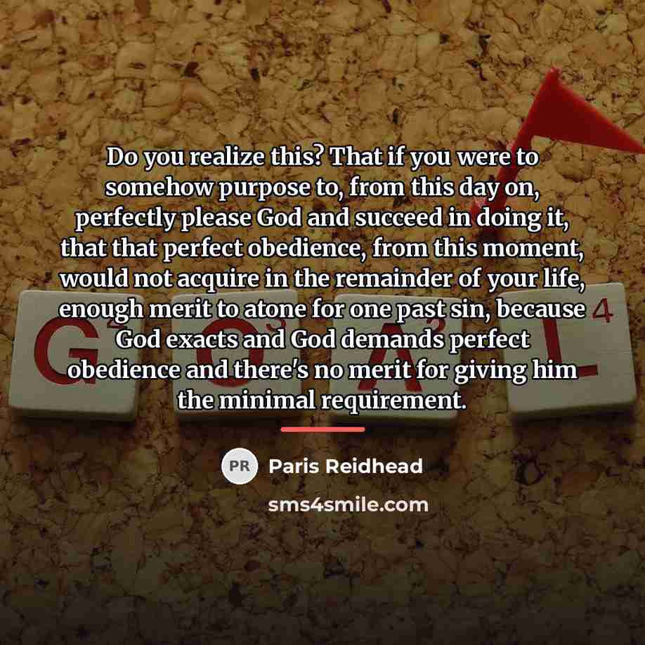 “Do you realize this? That if you were to somehow…” quote by Paris Reidhead
