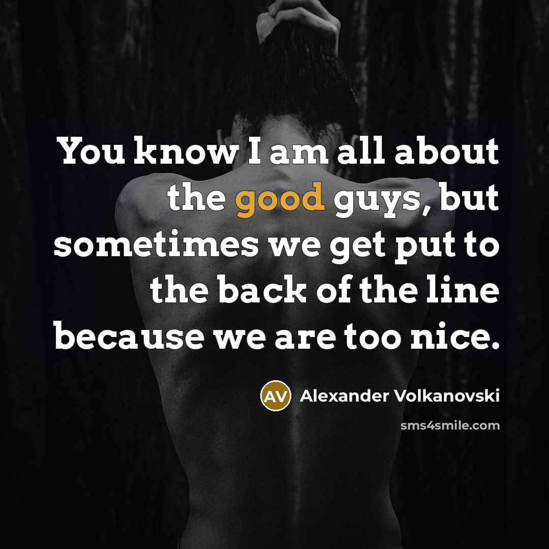 “You know I am all about the good guys, but…” quote by Alexander Volkanovski
