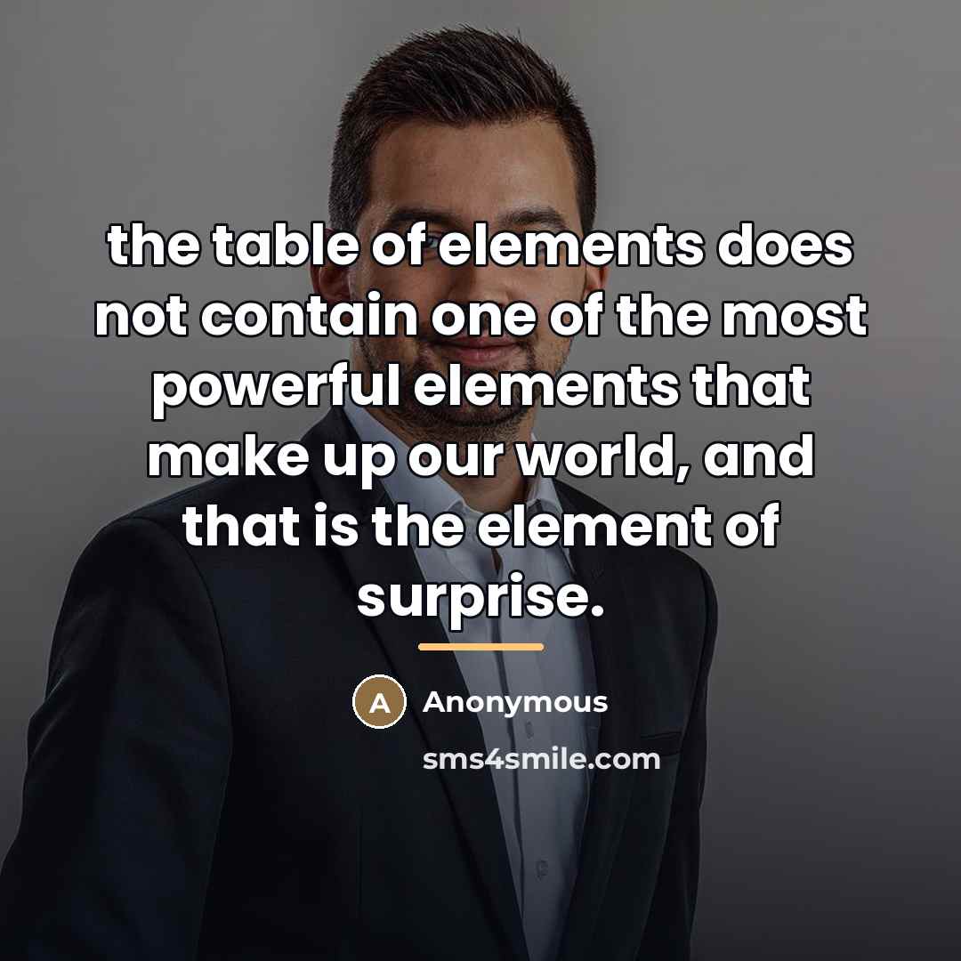 “the table of elements does not contain one of the…” quote by Anonymous