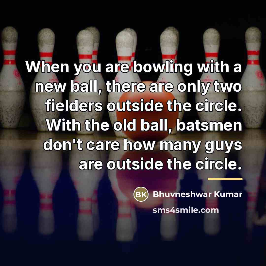 “When you are bowling with a new ball, there are…” quote by Bhuvneshwar Kumar