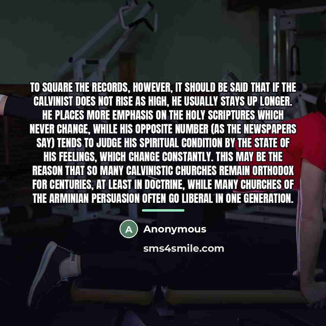 “To square the records, however, it should be said that…” quote by Anonymous