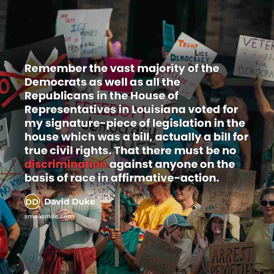 “Remember the vast majority of the Democrats as well as…” quote by David Duke