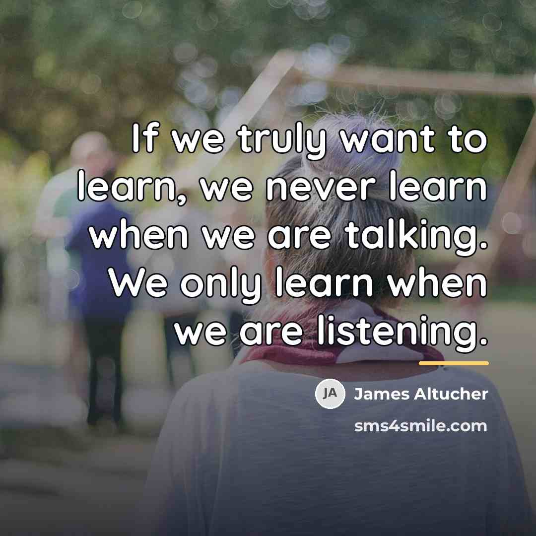 “If we truly want to learn, we never learn when…” quote by James Altucher