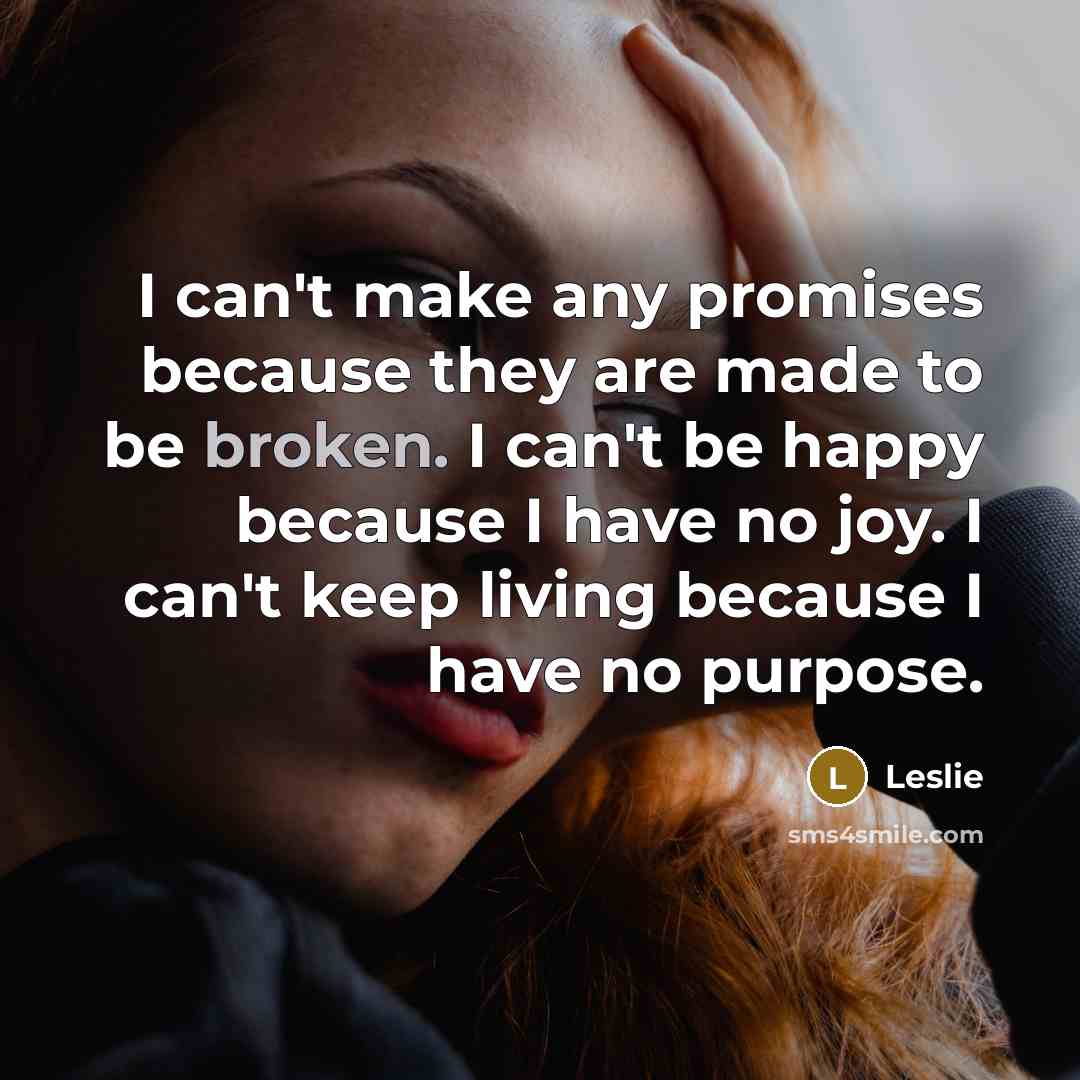 “I can't make any promises because they are made to…” quote by Leslie