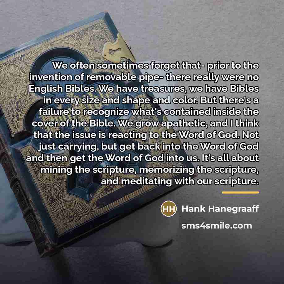 “We often sometimes forget that- prior to the invention of…” quote by Hank Hanegraaff