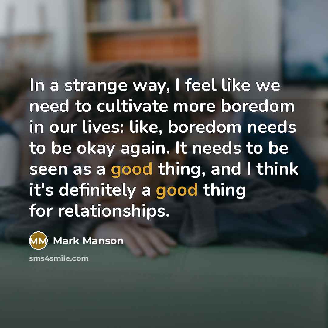 “In a strange way, I feel like we need to…” quote by Mark Manson