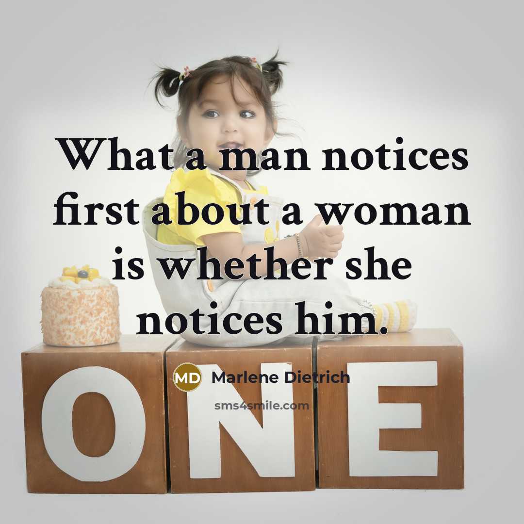 “What a man notices first about a woman is whether…” quote by Marlene Dietrich