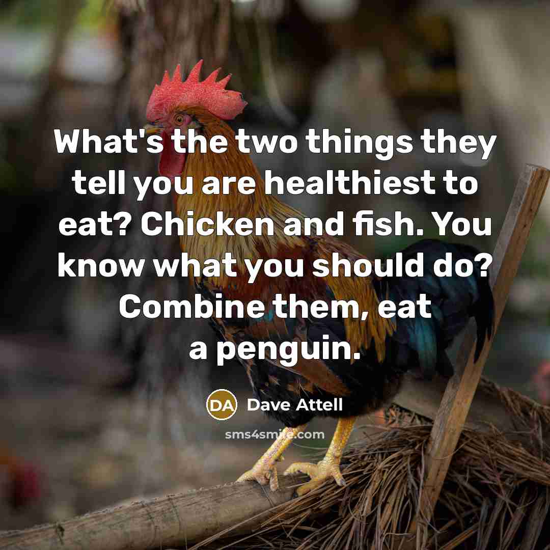 “What's the two things they tell you are healthiest to…” quote by Dave Attell