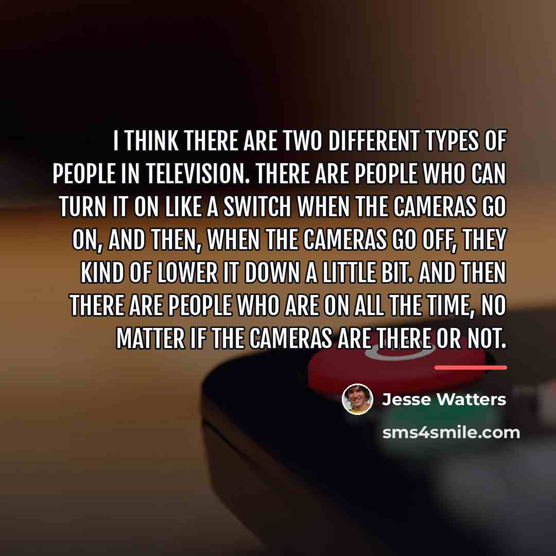 “I think there are two different types of people in…” quote by Jesse Watters