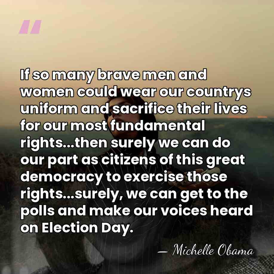 If so many brave men and women could wear our countrys uniform&hellip; - Michelle Obama