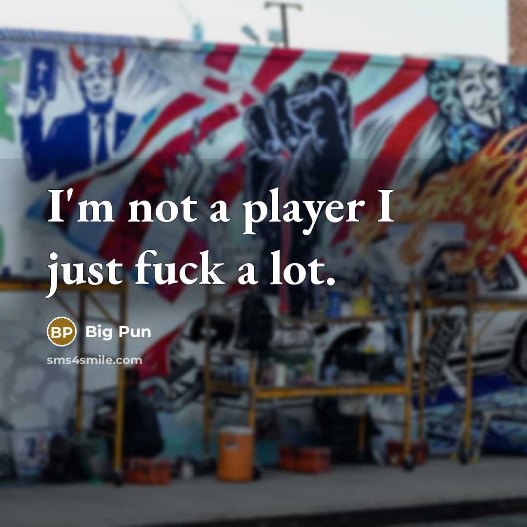 “I'm not a player I just fuck a lot.…” quote by Big Pun