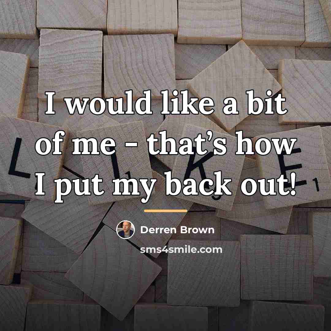 “I would like a bit of me - that’s how…” quote by Derren Brown