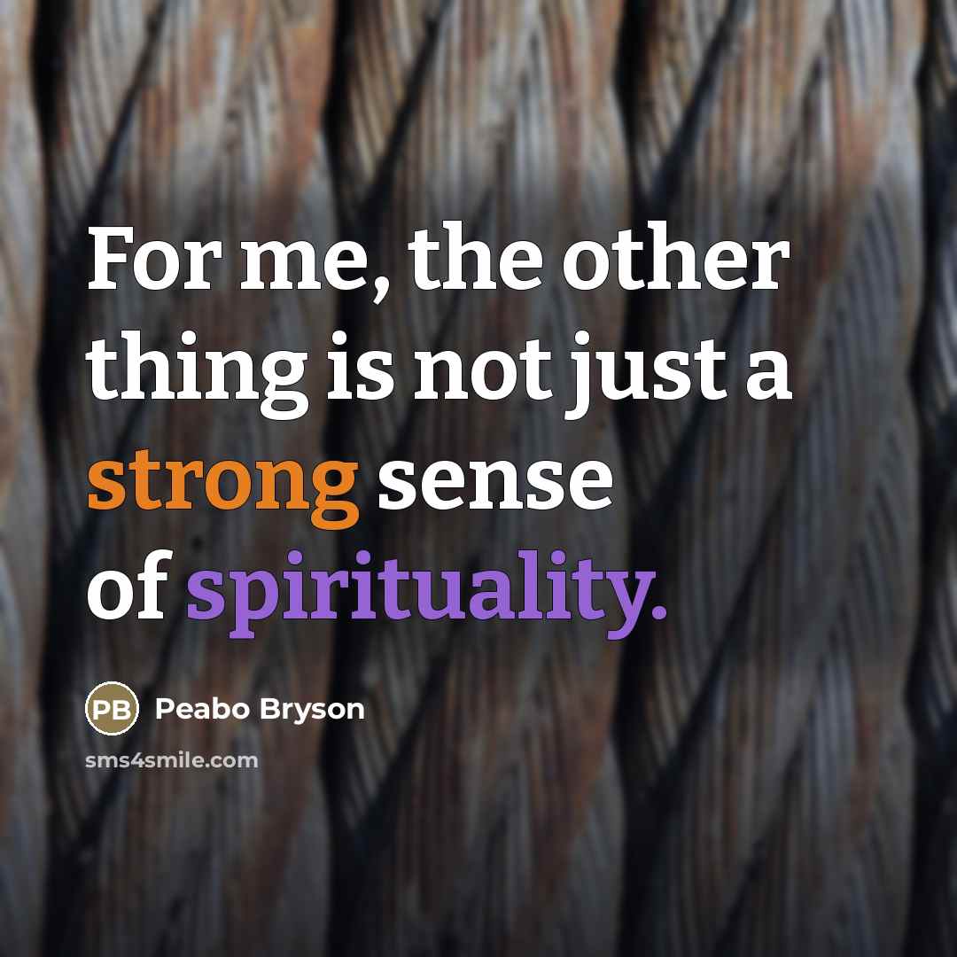 “For me, the other thing is not just a strong…” quote by Peabo Bryson