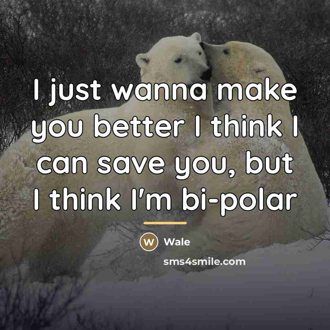 “I just wanna make you better I think I can…” quote by Wale