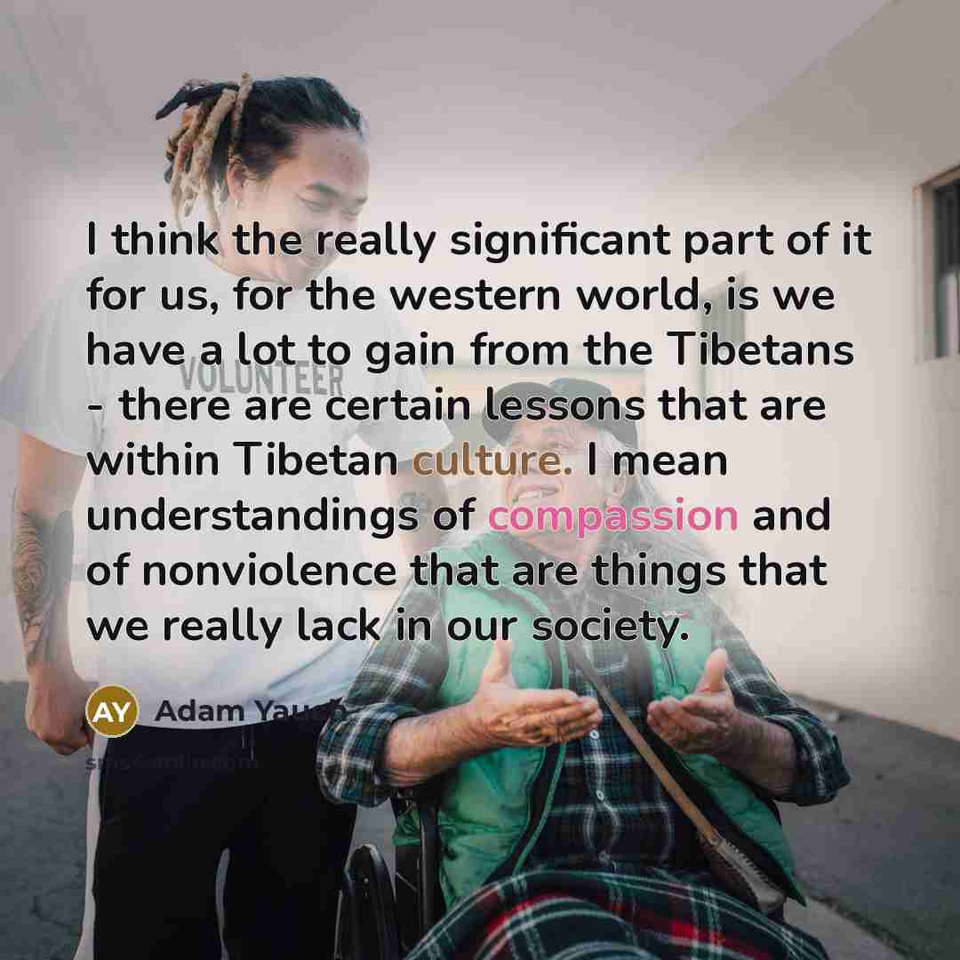 “I think the really significant part of it for us,…” quote by Adam Yauch