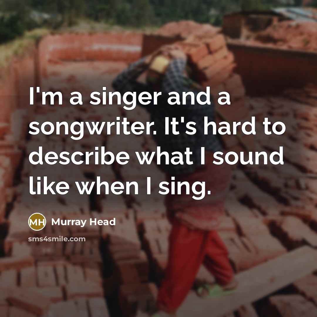“I'm a singer and a songwriter. It's hard to describe…” quote by Murray Head