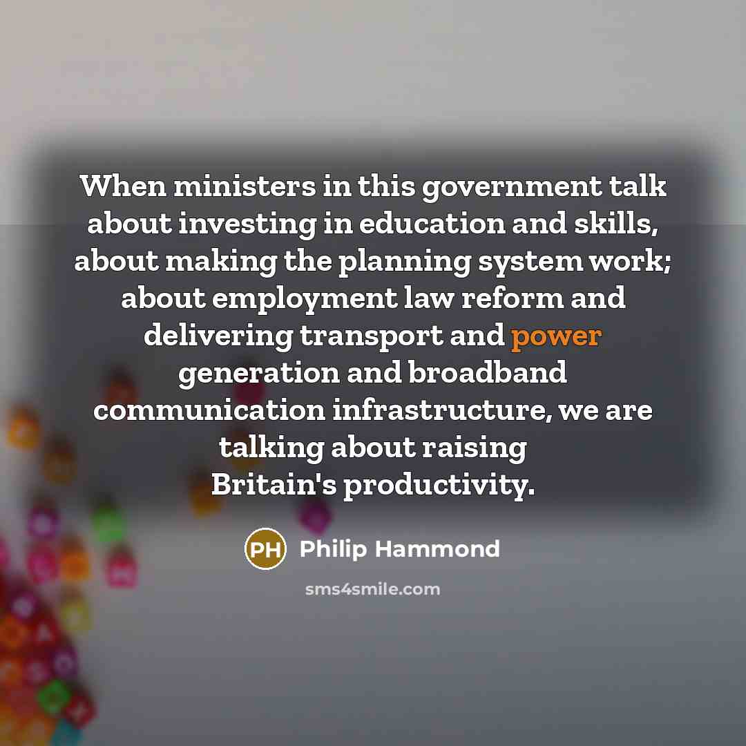 “When ministers in this government talk about investing in education…” quote by Philip Hammond