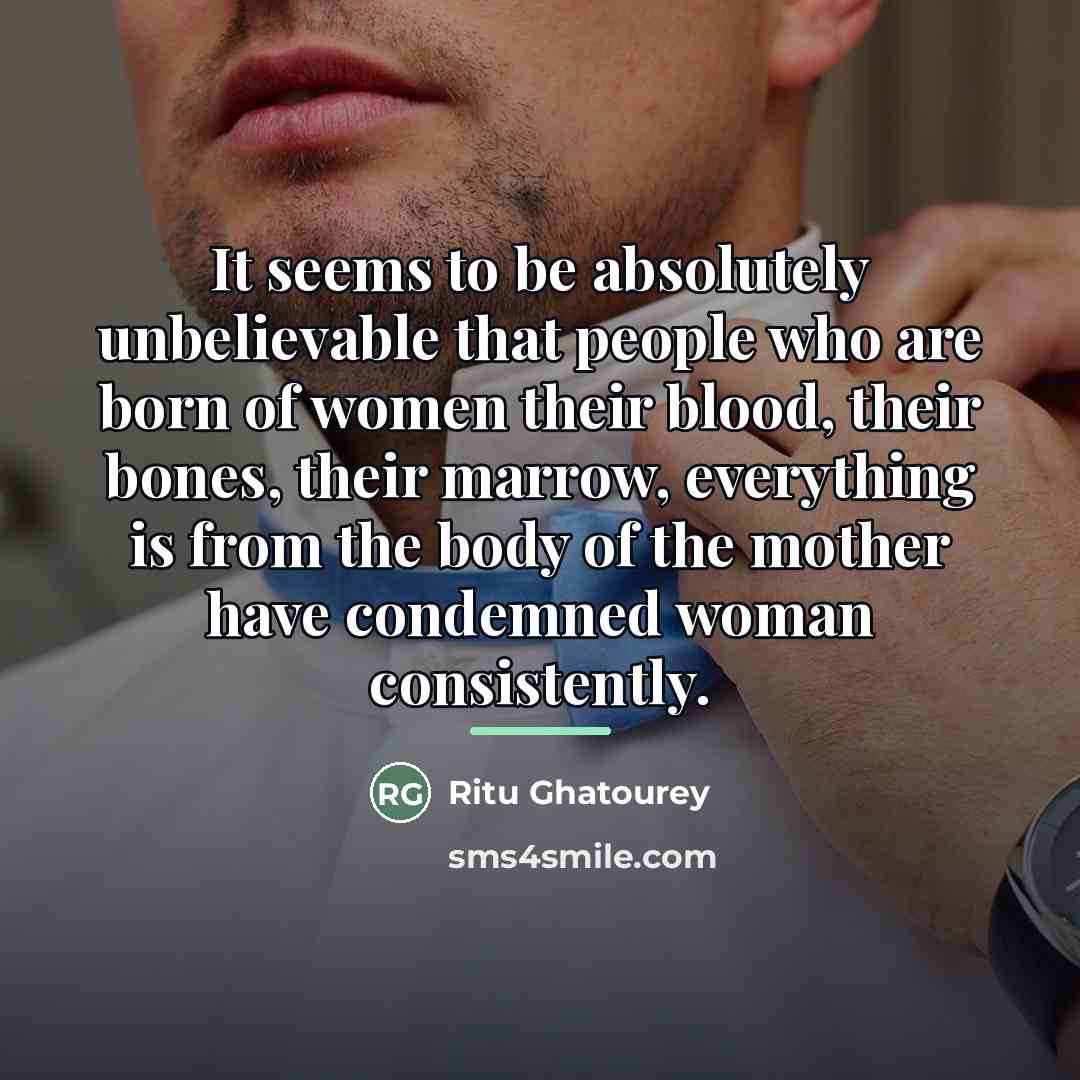 “It seems to be absolutely unbelievable that people who are…” quote by Ritu Ghatourey