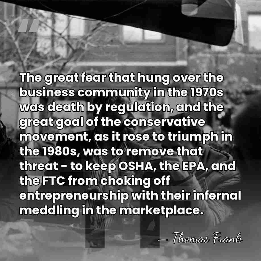 The great fear that hung over the business community in the 1970s&hellip; - Thomas Frank