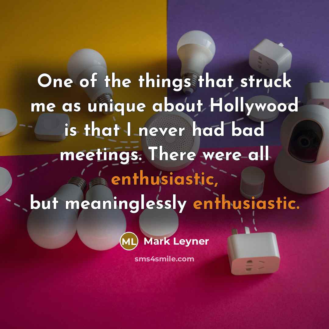 “One of the things that struck me as unique about…” quote by Mark Leyner