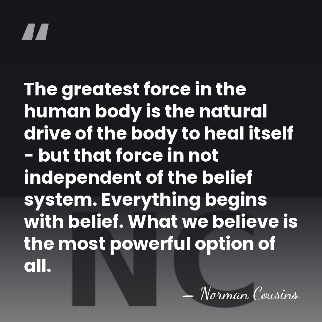 The greatest force in the human body is the natural drive of&hellip; - Norman Cousins