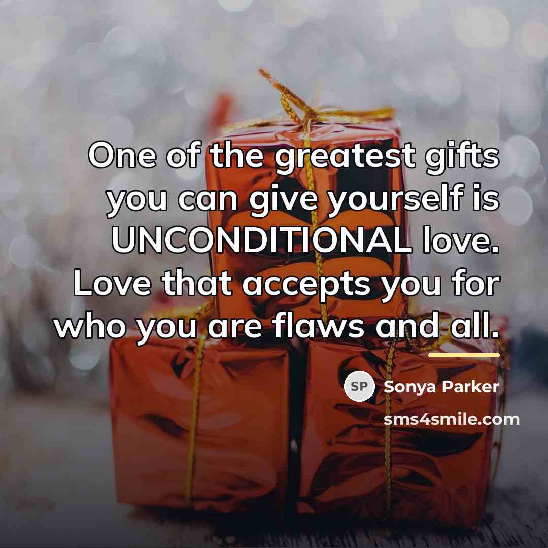 “One of the greatest gifts you can give yourself is…” quote by Sonya Parker