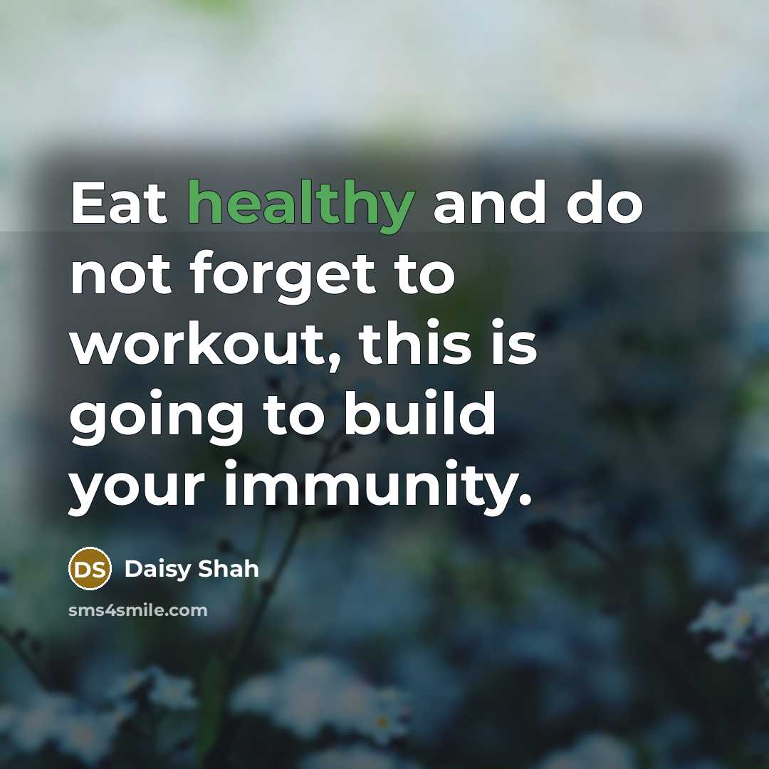 “Eat healthy and do not forget to workout, this is…” quote by Daisy Shah