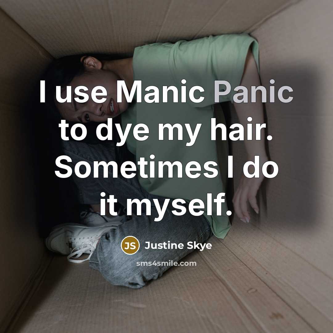 “I use Manic Panic to dye my hair. Sometimes I…” quote by Justine Skye