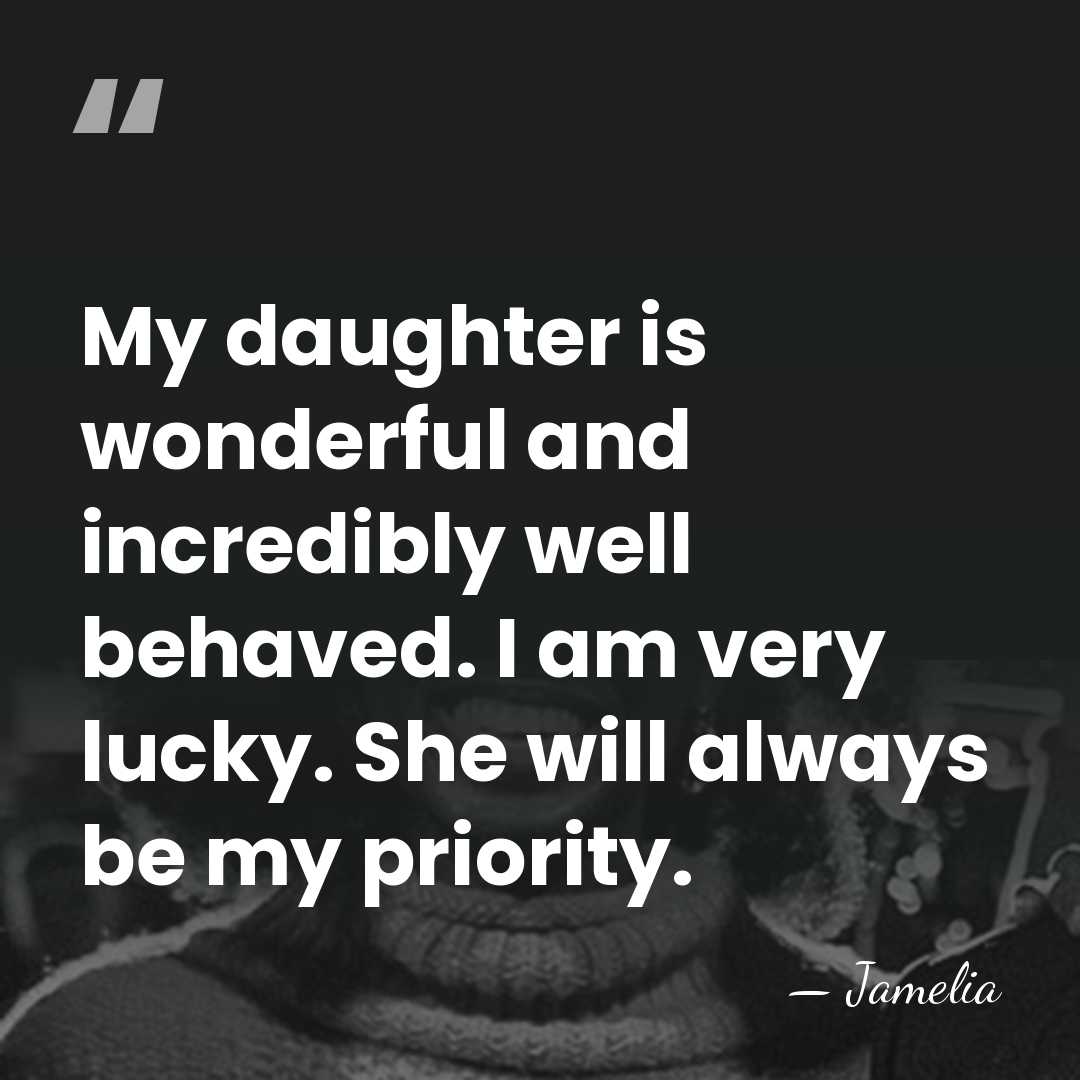 My daughter is wonderful and incredibly well behaved. I am very lucky.&hellip; - Jamelia