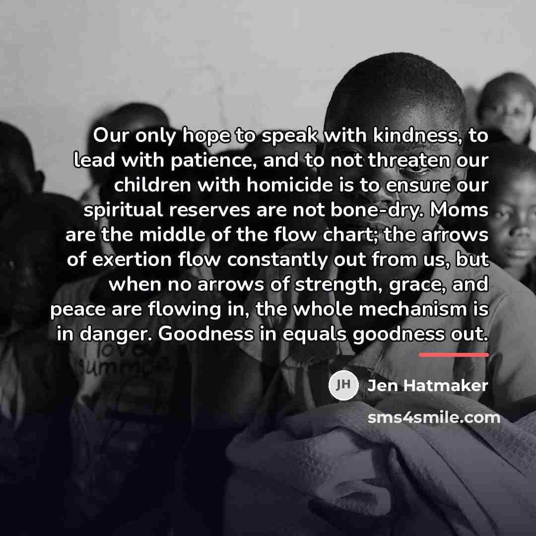 “Our only hope to speak with kindness, to lead with…” quote by Jen Hatmaker