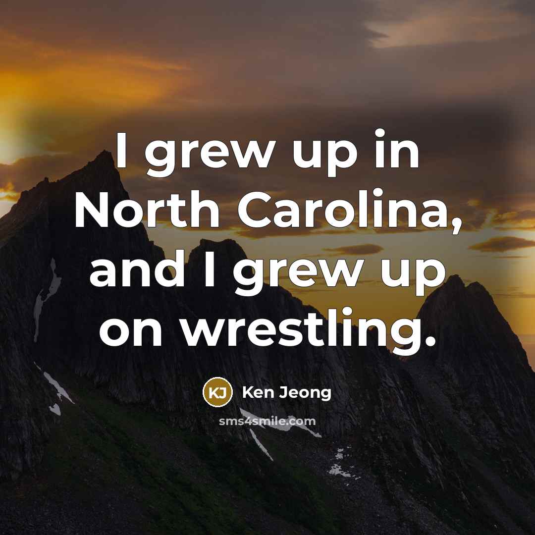 “I grew up in North Carolina, and I grew up…” quote by Ken Jeong