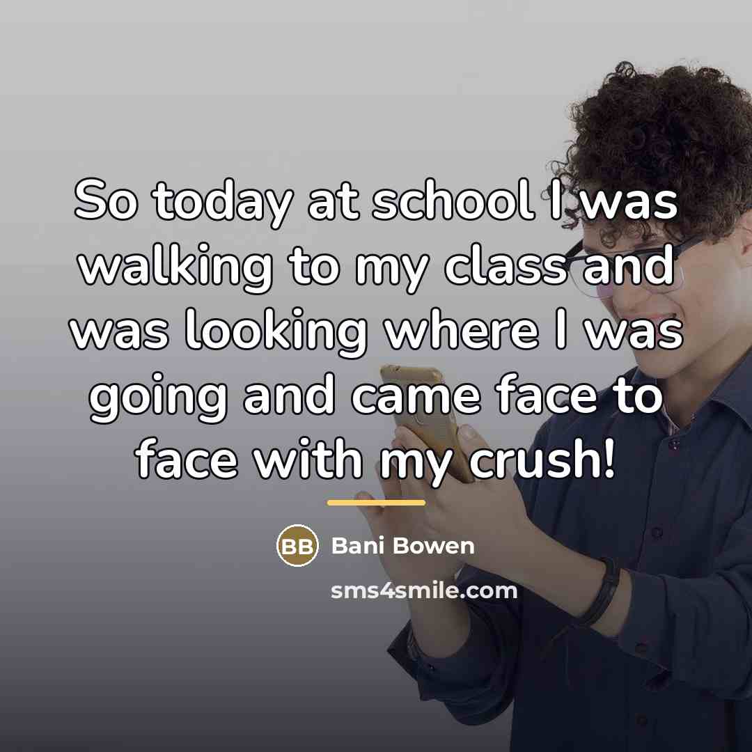 “So today at school I was walking to my class…” quote by Bani Bowen