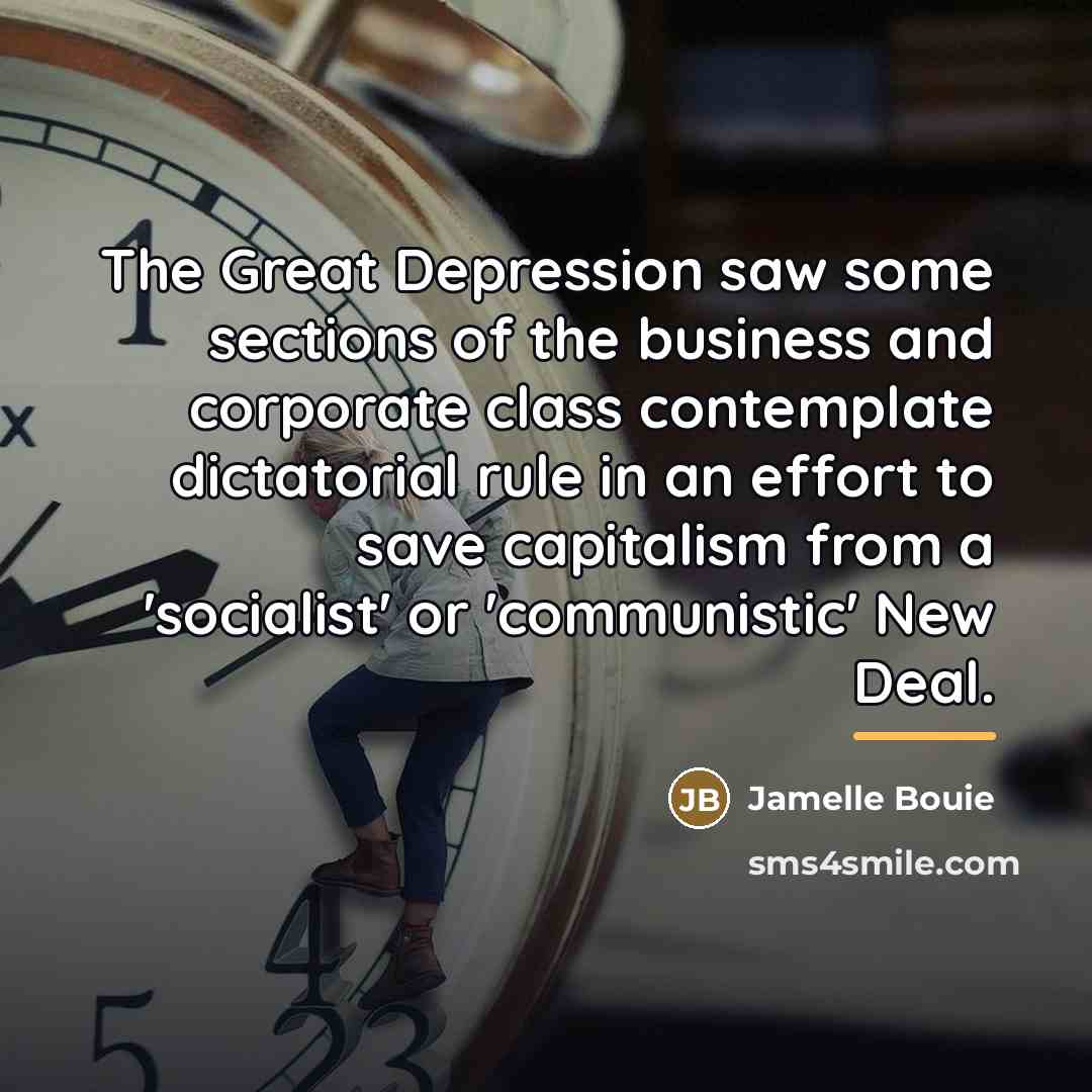 “The Great Depression saw some sections of the business and…” quote by Jamelle Bouie