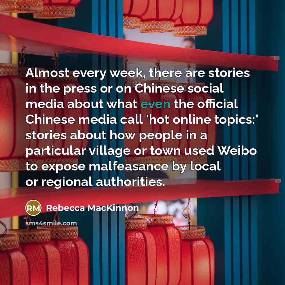 “Almost every week, there are stories in the press or…” quote by Rebecca MacKinnon