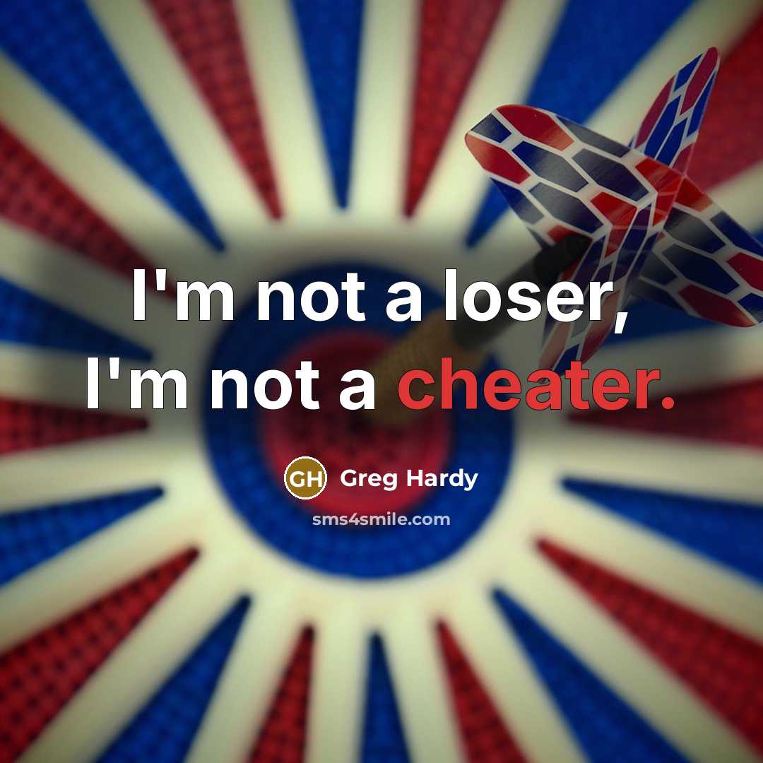 “I'm not a loser, I'm not a cheater.…” quote by Greg Hardy
