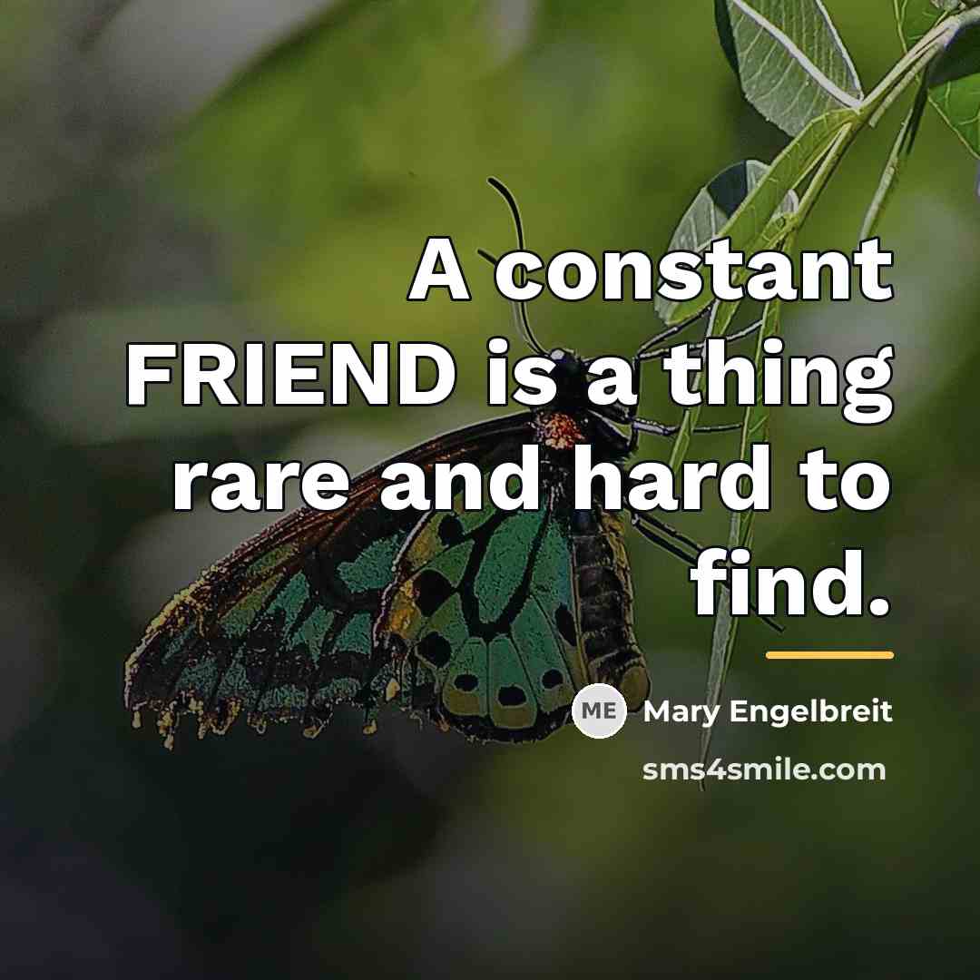 “A constant FRIEND is a thing rare and hard to…” quote by Mary Engelbreit