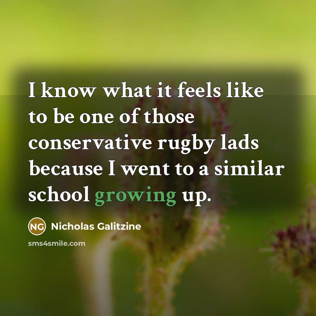 “I know what it feels like to be one of…” quote by Nicholas Galitzine