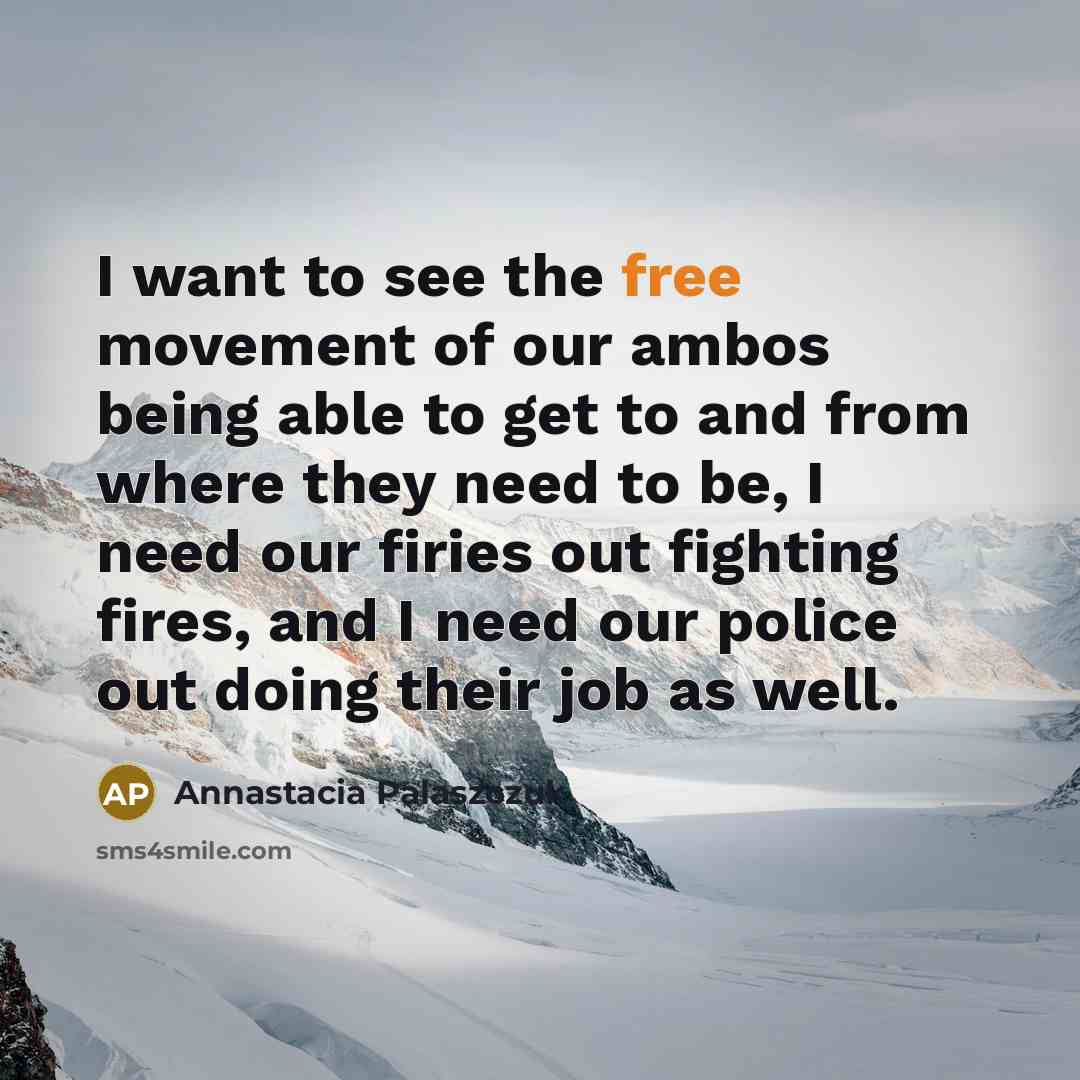 “I want to see the free movement of our ambos…” quote by Annastacia Palaszczuk