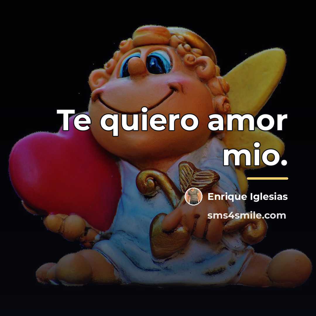 “Te quiero amor mio.…” quote by Enrique Iglesias