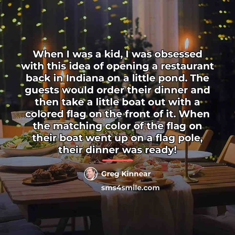 “When I was a kid, I was obsessed with this…” quote by Greg Kinnear