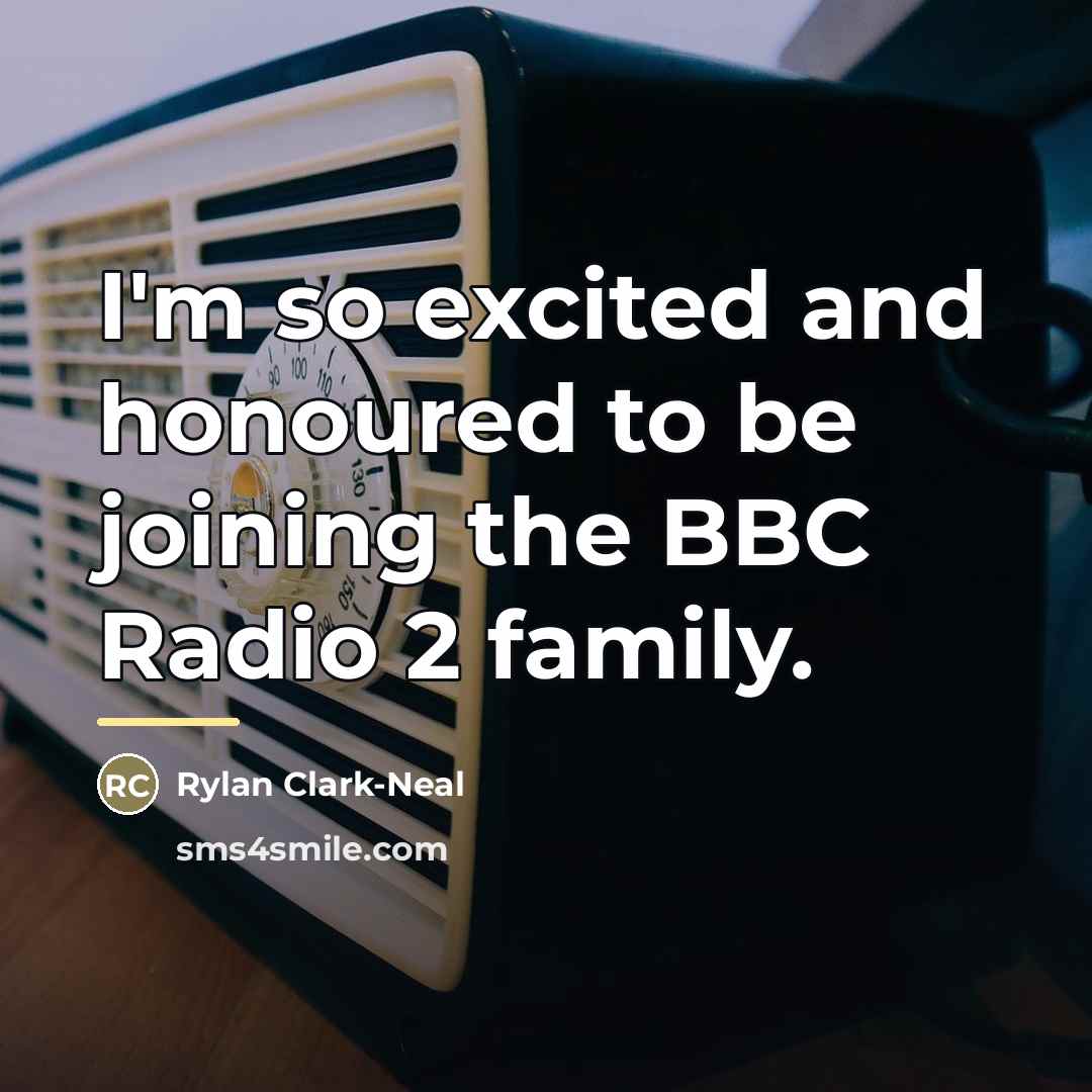 “I'm so excited and honoured to be joining the BBC…” quote by Rylan Clark-Neal