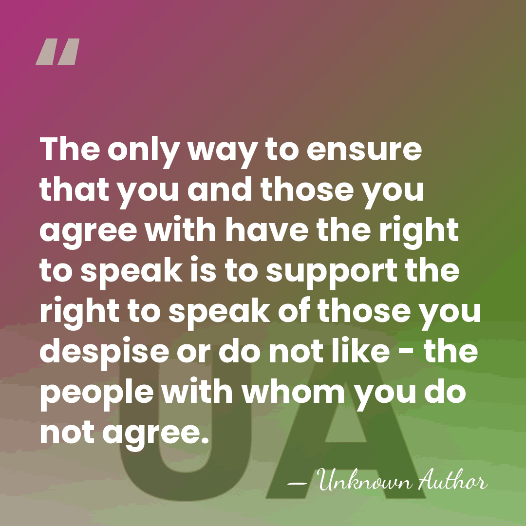 The only way to ensure that you and those you agree with&hellip; - Pamela Wallin