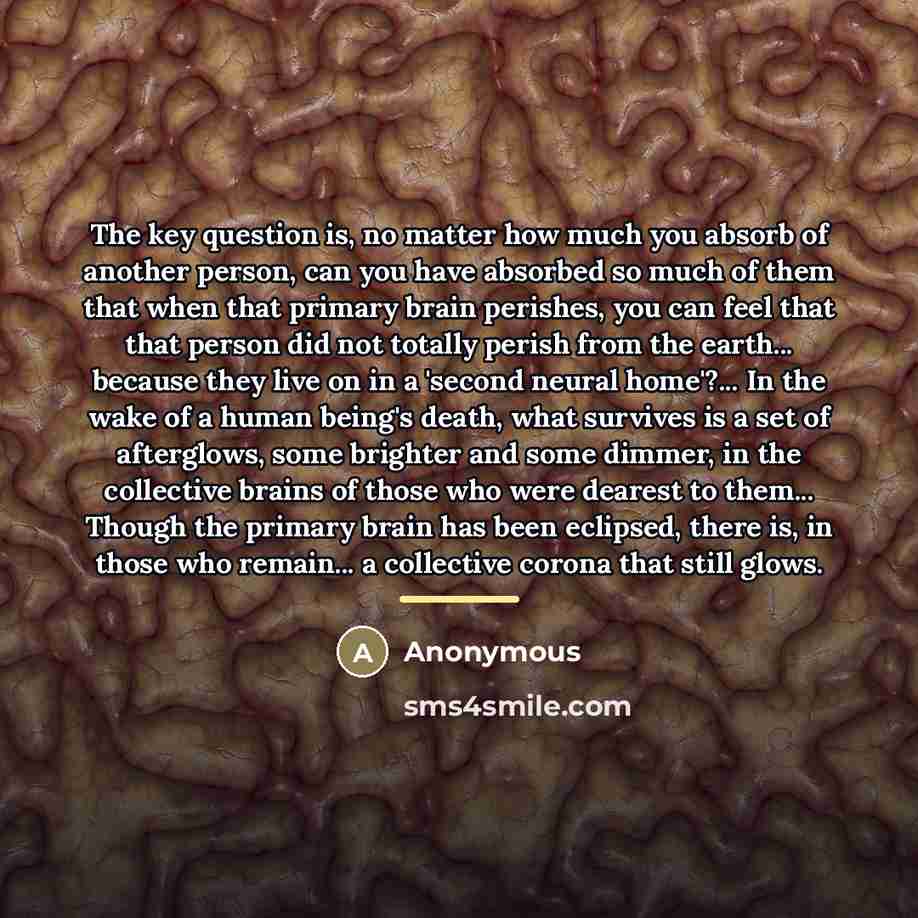 “The key question is, no matter how much you absorb…” quote by Anonymous