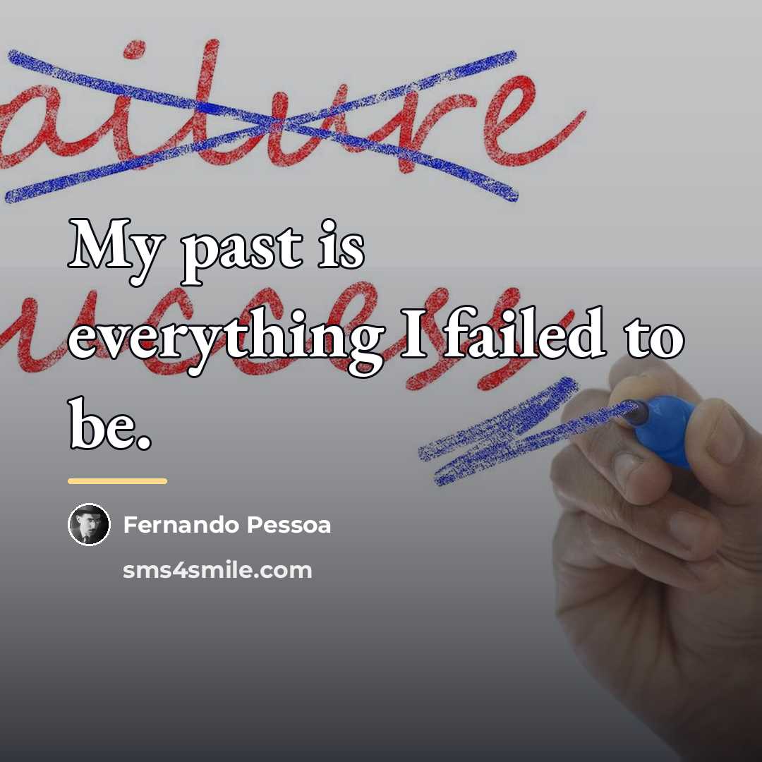 “My past is everything I failed to be.…” quote by Fernando Pessoa