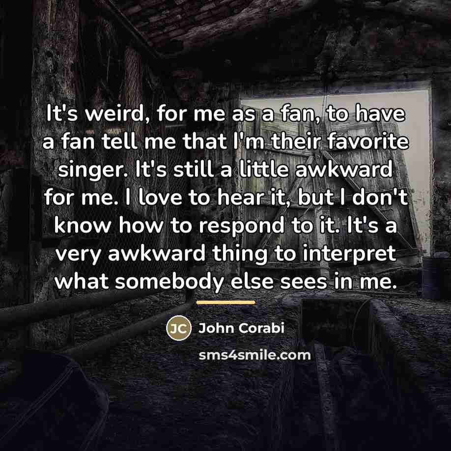 “It's weird, for me as a fan, to have a…” quote by John Corabi