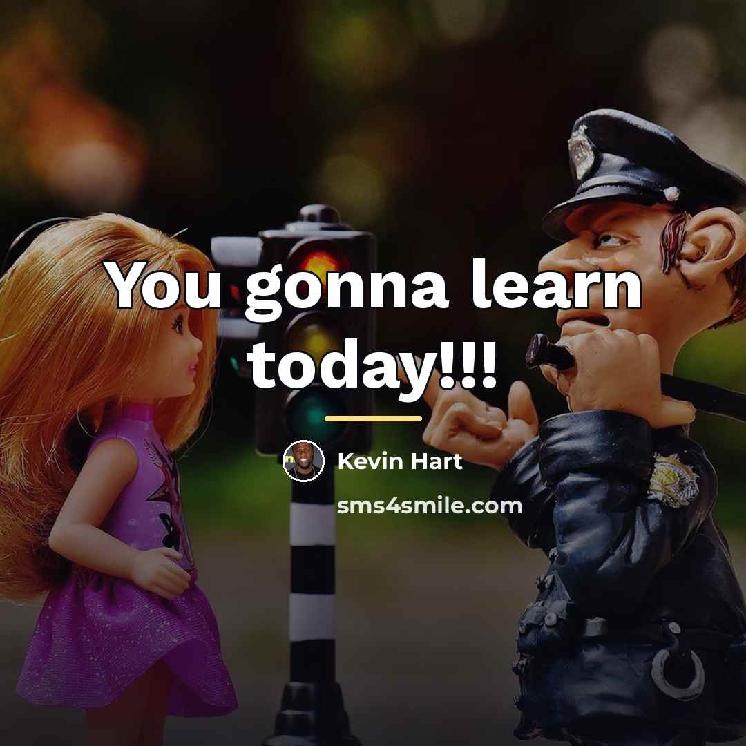 “You gonna learn today!!!…” quote by Kevin Hart