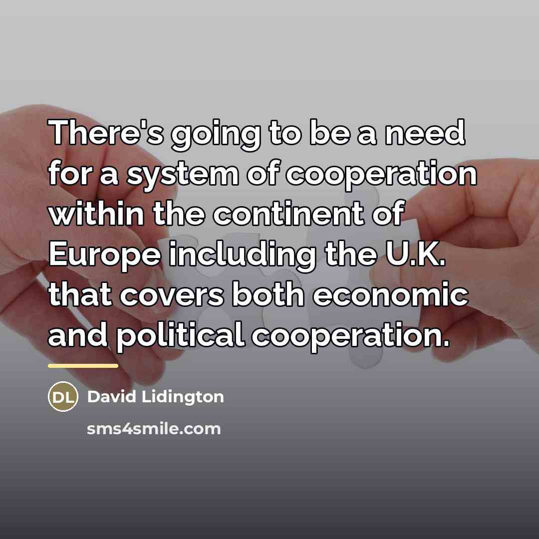 “There's going to be a need for a system of…” quote by David Lidington
