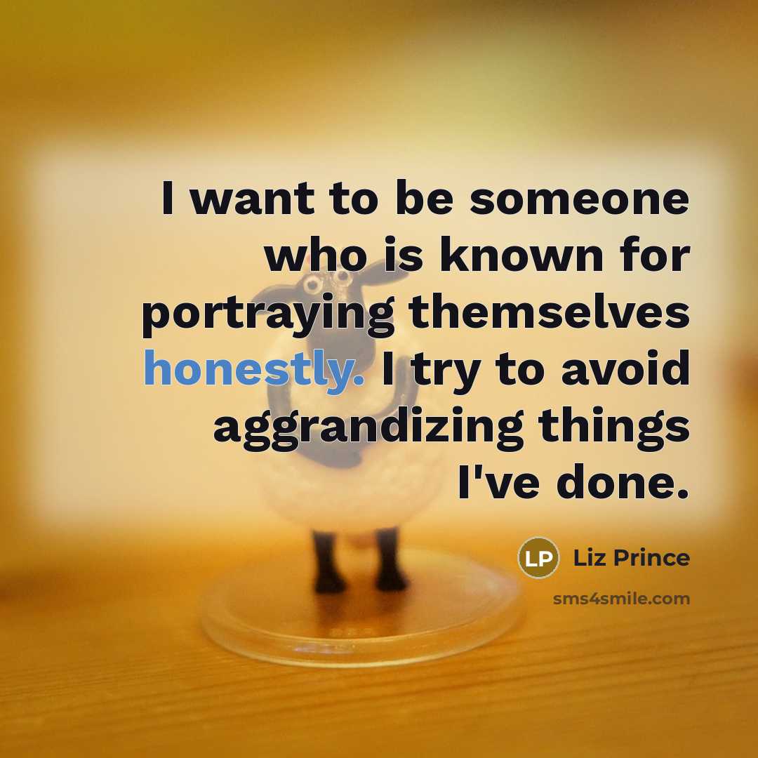 “I want to be someone who is known for portraying…” quote by Liz Prince