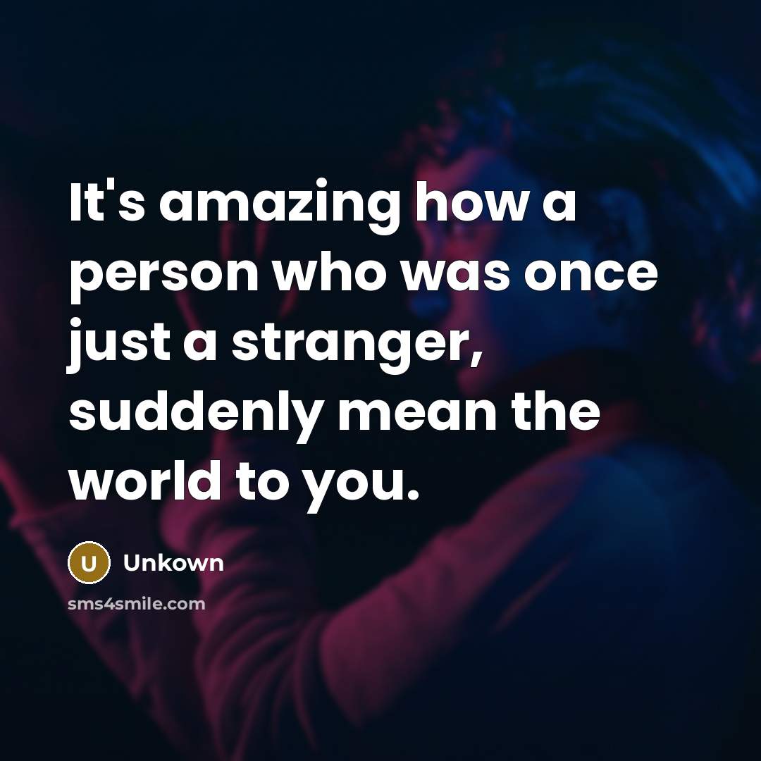 “It's amazing how a person who was once just a…” quote by Unkown