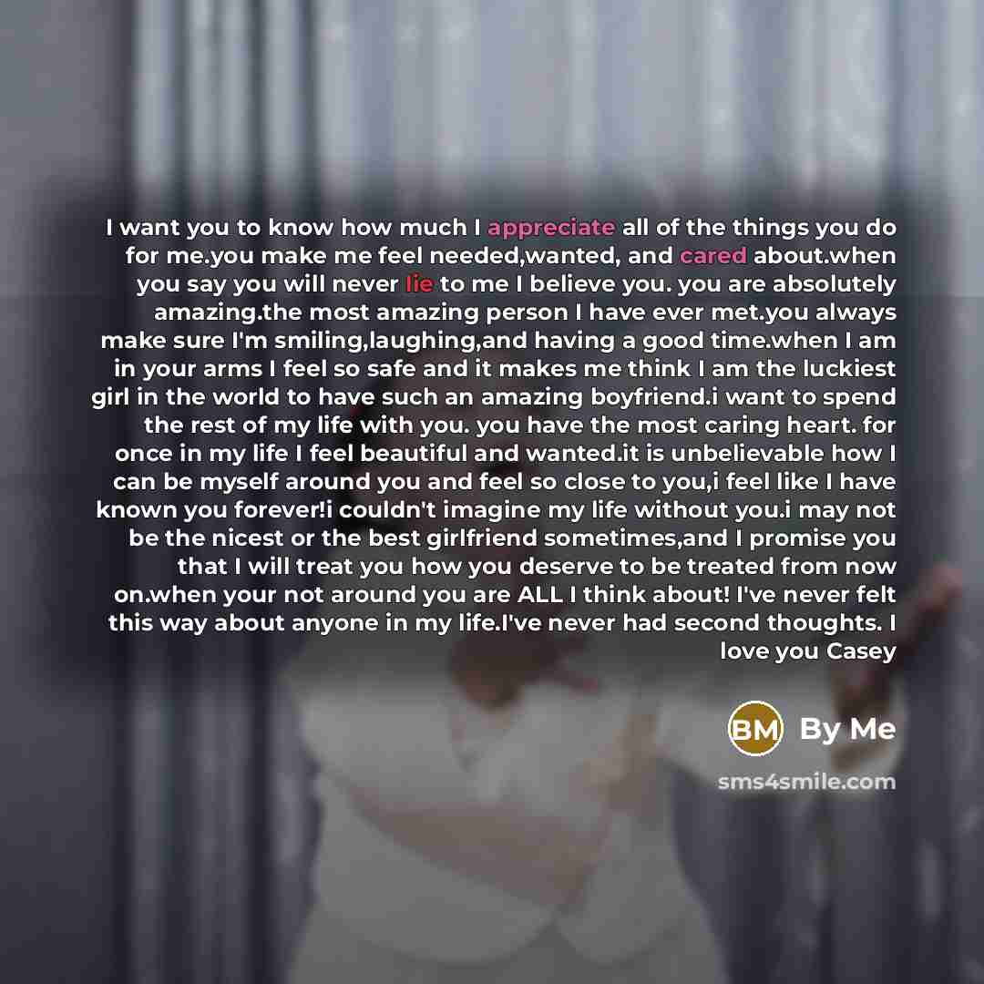 “I want you to know how much I appreciate all…” quote by By Me